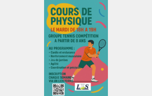 Cours de Tennis Physique le Mardi !