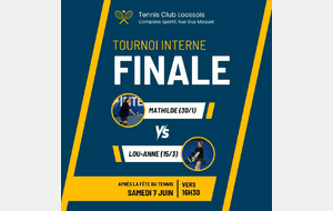Finale Dames Tournoi Interne