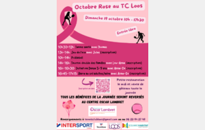 Octobre Rose au TC Loos !!