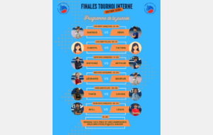 Finales des Tournois Internes Adultes et Jeunes